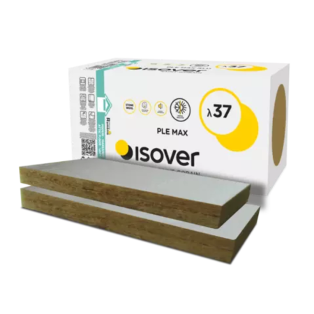 Vata minerala bazaltica Isover PLE MAX ALU 100 mm / 3.6 mp